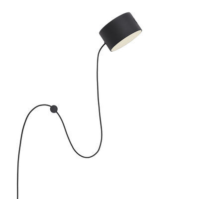 Post Wall light with plug - / LED - Adjustable magnetic spotlight by Muuto Black