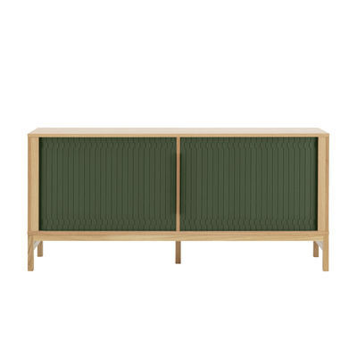 Jalousi Dresser - / L 161 cm - Wood & plastic curtains by Normann Copenhagen Green