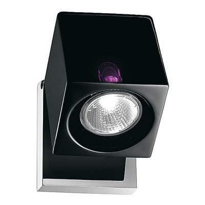 Cubetto Black Wall light - Ceiling lamp - Swiveling by Fabbian Black