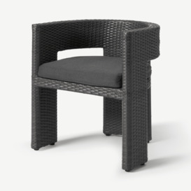 Alfrida Garden Dining Chair, Black Polyweave