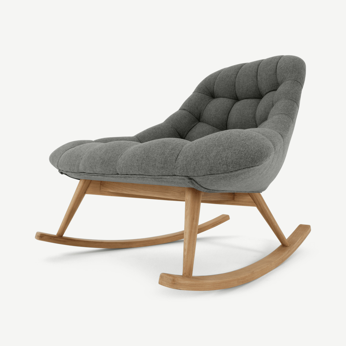 Kolton Rocking Chair, Marl Grey Fabric