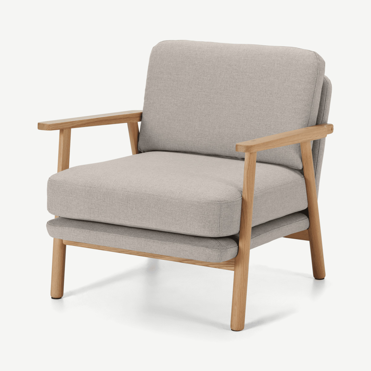 Lars Accent Armchair, Beige Weave by