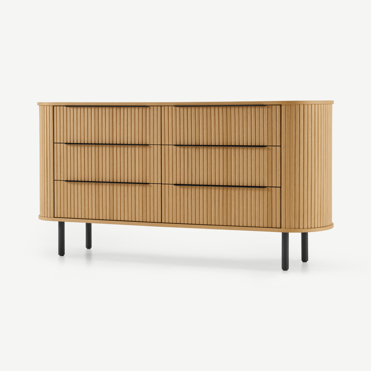Tambo Wide Chest of Drawers, Oak