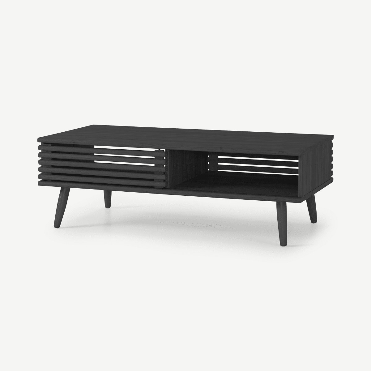 Tulma Storage Coffee Table, Black Wood Effect by