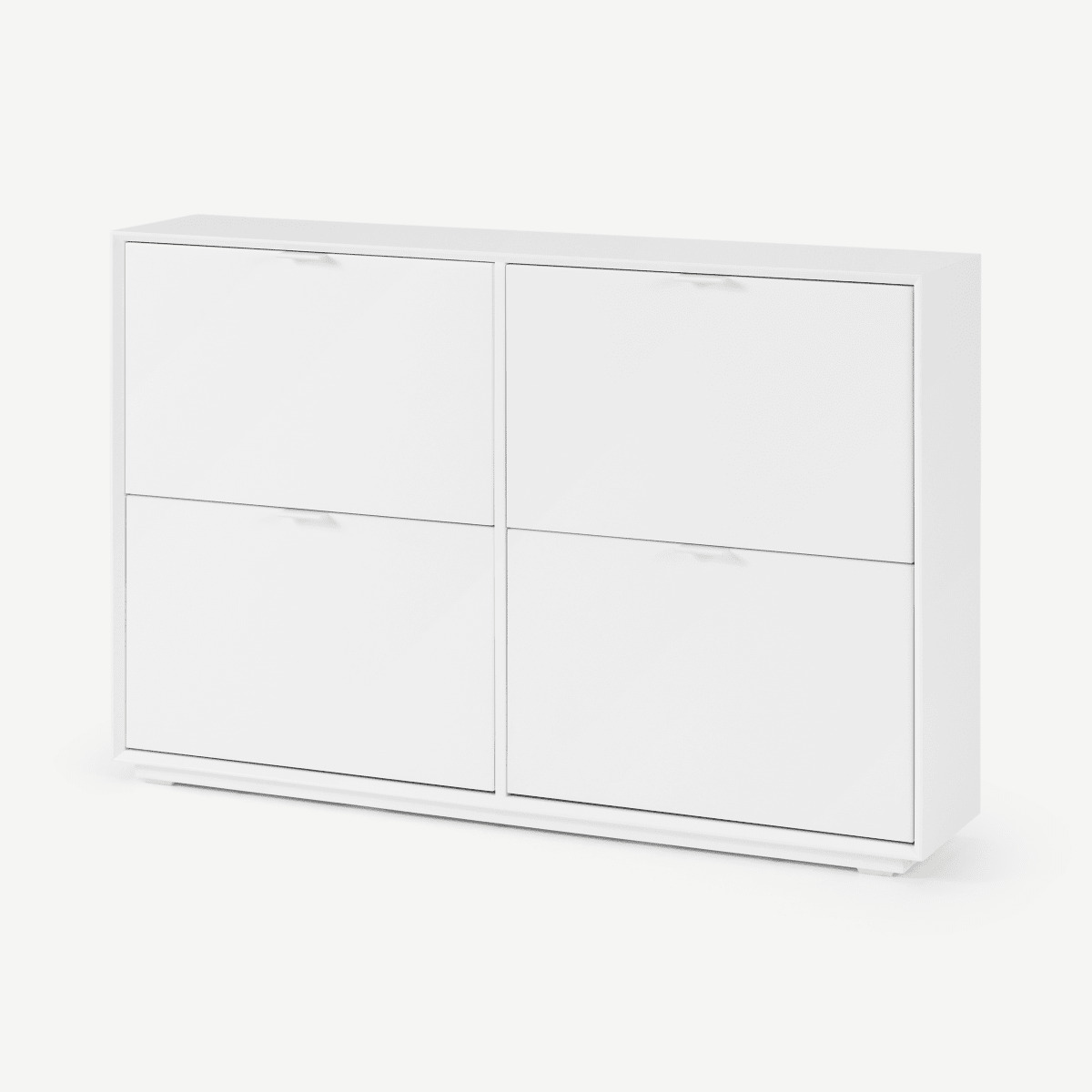 Marcell Wide Double Shoe Storage Cabinet, White