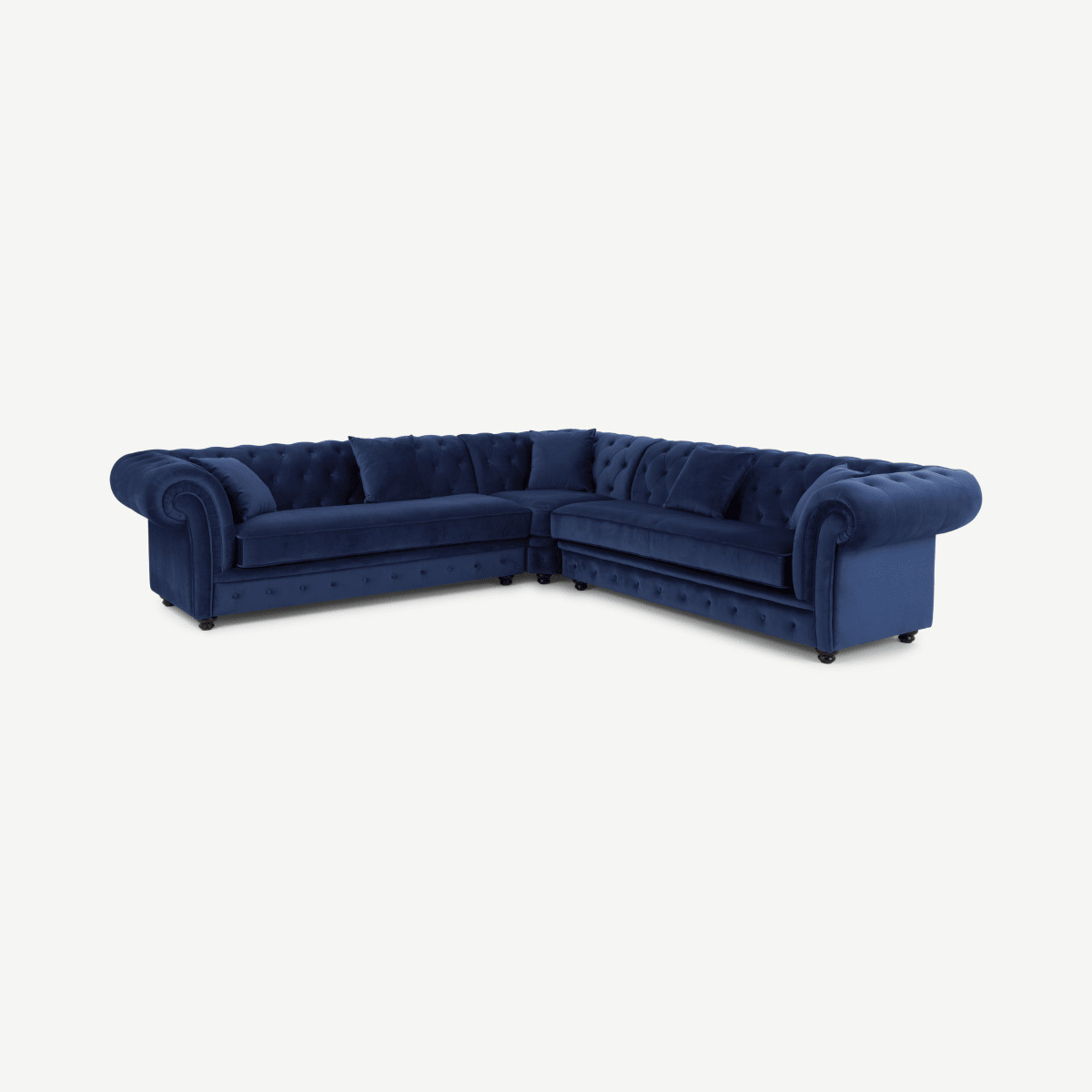 Branagh Corner Sofa, Electric Blue Velvet by