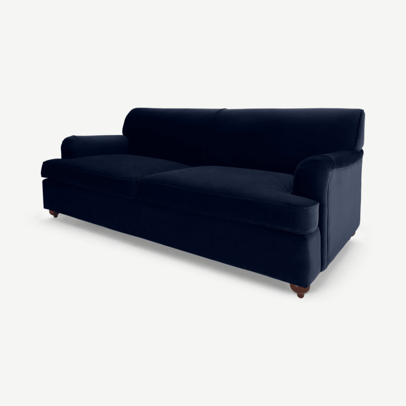 Orson Sofa Bed, Ink Blue Velvet by