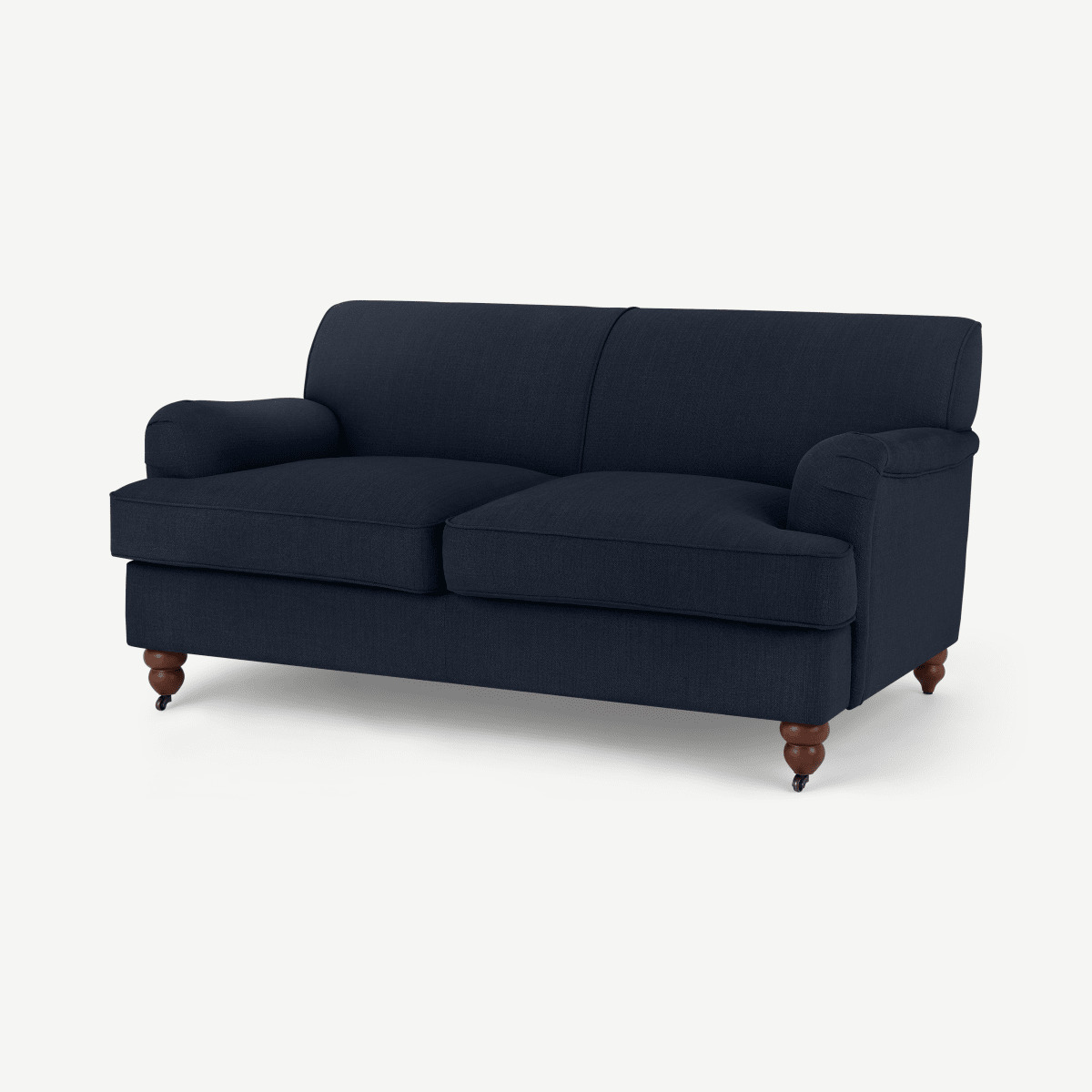Orson 2 Seater Sofa, Dark Blue Weave by
