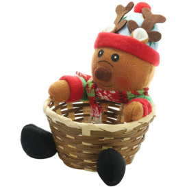Asupermall - Christmas Storage Basket Candies Christmas Decorations Gifts s