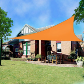 Green Bay - Greenbay Sun Shade Sail Garden Patio Party Sunscreen Awning Canopy 98% UV Block Triangle Orange 3x3x3m
