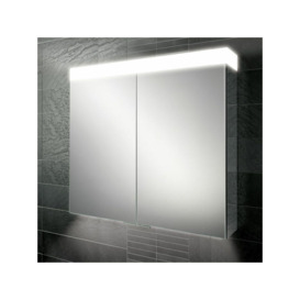 HiB Apex 100 Aluminium Bathroom Cabinet with Mirrored Sides 750mm H X 1000mm W