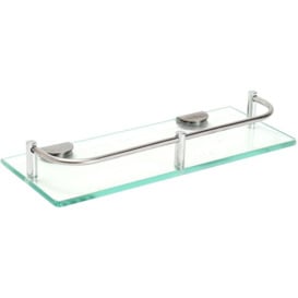 Bathroom Bath Glass Shower Caddy Shelf Rack Holder Organizer 28.5cm