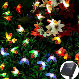Langray - led Solar String Lights 6.5m 30 led Bee String Lights Outdoor Waterproof 8 Modes Indoor Decorated for Christmas Tree, Garden, Party,
