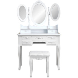 Dressing table with 7 drawers mirror chest of drawers dressing table mirror