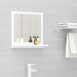 Bathroom Mirror White 40x10.5x37 cm Chipboard