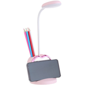 Betterlifegb - Kids led Desk Lamp Dimmable Table Lamp Rechargeable with Pen Holder usb Port for Teenage Boys Students pink