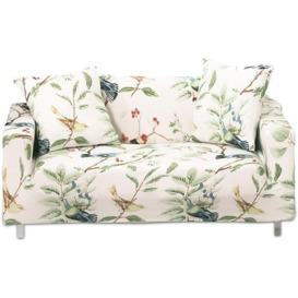 Stretch sofa covers Elastic sofa cover Jacquard 2 Seater sofa cover Flower pattern