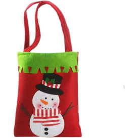 1Pcs Handbag Candy Bag Christmas Eve Apple Bag Book Bag Christmas Business Gift Bag Decoration Storage Bag(Snowman)