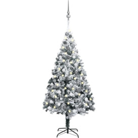 Vidaxl - Artificial Christmas Tree with LEDs&Ball Set Green 180 cm PVC
