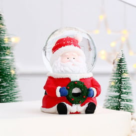 Perle Raregb - Christmas crystal ball, shiny resin Christmas snow globe home decoration, Christmas snowman glitter globe, desktop decoration, new