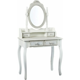 Dally Dressing Table Mirror White-Grey - White
