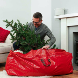 1.2m Handy Artificial Christmas Tree Storage Bag with Handles - Decoration Indoor Seasonal - Red