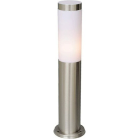 Modern Style Outdoor Bollard Light in Stainless Steel and Acrylic for Garden Pool Walkways IP44 1x40W E27