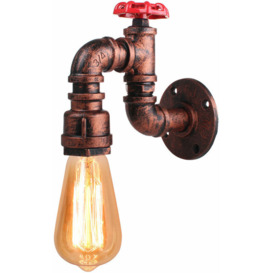 Creative Retro Wall Lamp Vintage Metal Wall Sconce Industrial Wall Light for Living Room Kitchen Restaurant Copper E27 60W