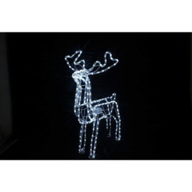 Reindeer LED Lights Rudolf Christmas Xmas Lighting Decoration – 7m Motorised Standing Reindeer Rope Lighting