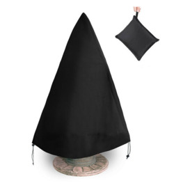 Fountain Cover 48 x 61inches 600D Oxford Waterproof and Dustproof Protective Cover, Suitable for Outdoor Garden Fountain Statue Water Feather and