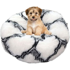 Dog bed Round Cat bed Fluffy Pet Bed Cushion Soft and Comfortable, Warm, Waterproof, Non-slip and Washable Dog Cushion Suitable for Cats, Dogs