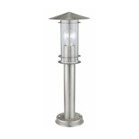 30187 Lisio Outdoor Stainless Steel Lantern Pedestal Light - Eglo