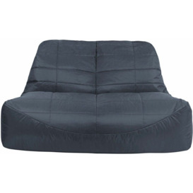 Outdoor Two Seater Sofa, Extra Large - Charcoal Grey - Slate Grey