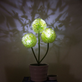 Soekavia - Outdoor solar light, LED dandelion solar landscape light, Solar 3-head dandelion decorative table lamp simulation flower landscape