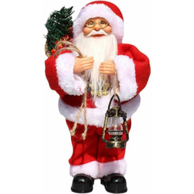 Electric Santa Claus Musical Doll Christmas Singing and Dancing Toys Christmas Table Centerpiece Decorations Battery Operated Musical Moving Figure