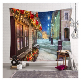 Christmas Art Home Wall Hanging Tapestry Wall Ornament Xmas Decoration 200*150cm