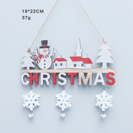 Christmas Novelty Hanging Decorations, Christmas Decorations Creative Xmas Pendants (Christmas Snowman)