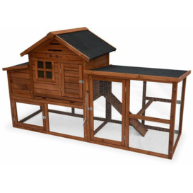 Alice's Garden - GELINE wooden chicken coop, hen house measuring 193x75x115cm - Wood