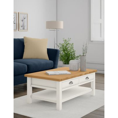 M&S Padstow Storage Coffee Table - Ivory, Ivory by Marks & Spencer ...