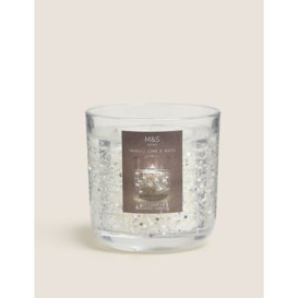 M&S Neroli, Lime & Basil Light Up Candle - Silver, Silver,Gold Mix