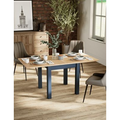 M&S Padstow 4-6 Seater Extending Dining Table - Dark Blue, Dark Blue by Marks & Spencer ...