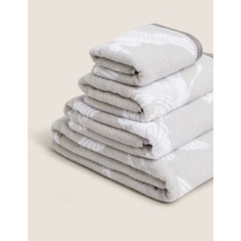 M&S Pure Cotton Crane Towel - BATH - Grey Mix, Grey Mix