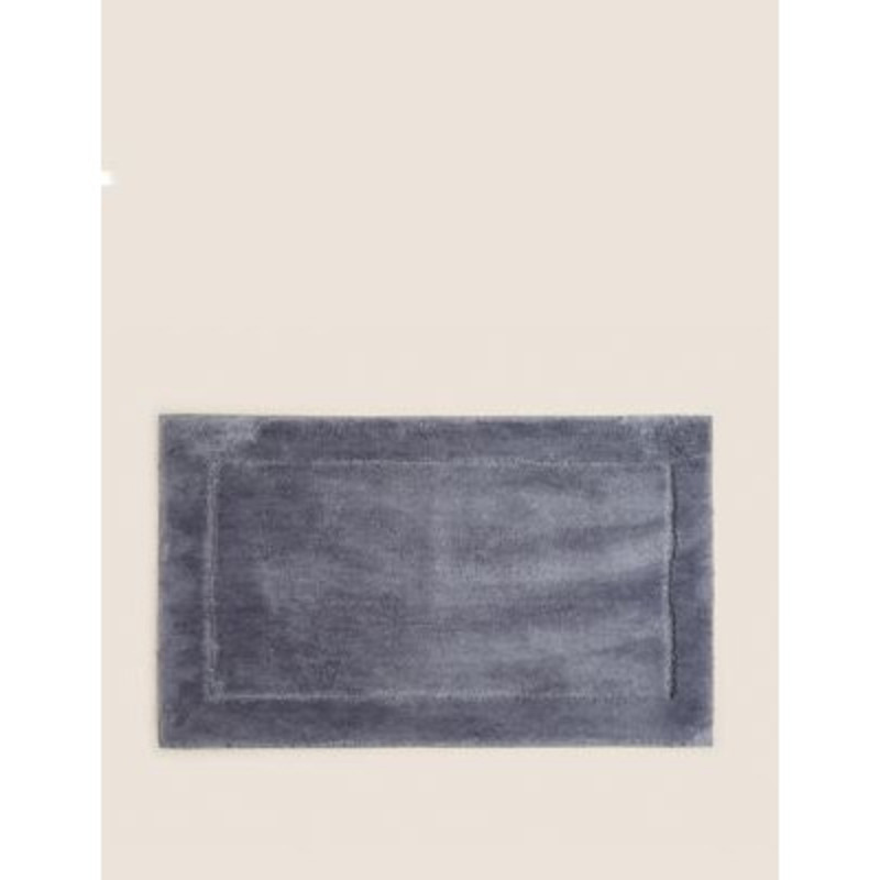 M&S Extra Large Quick Dry Bath Mat - Silver Grey, Silver Grey,White ...