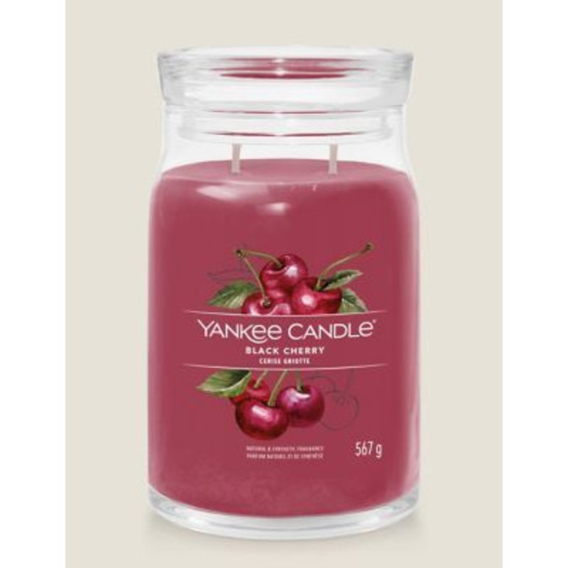 Yankee Candle Black Cherry Signature Large Jar Scented Candle Cherry