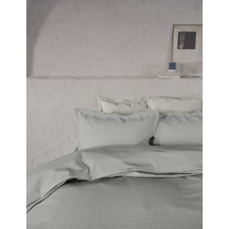 M&S X Fired Earth 2pk Pure Brushed Cotton Twill Oxford Pillowcases