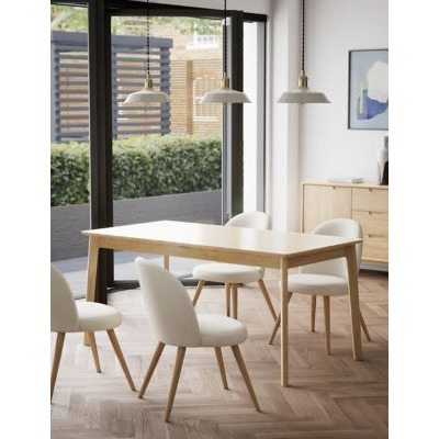 M&S Nord 6-10 Seater Extending Dining Table - Oak, Oak by Marks ...