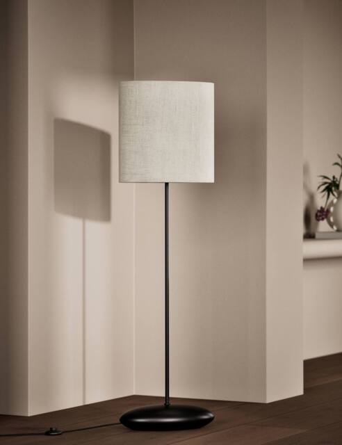 M&S X Kelly Hoppen Pebble Floor Lamp Black by Marks & Spencer ...