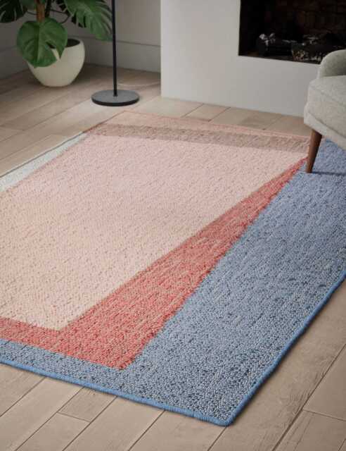 M&S Collection Abstract Jute Rug - MED - Multi, Multi by Marks ...