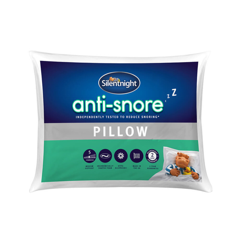Silentnight AntiSnore Pillow, Standard Pillow Size by Mattress Online