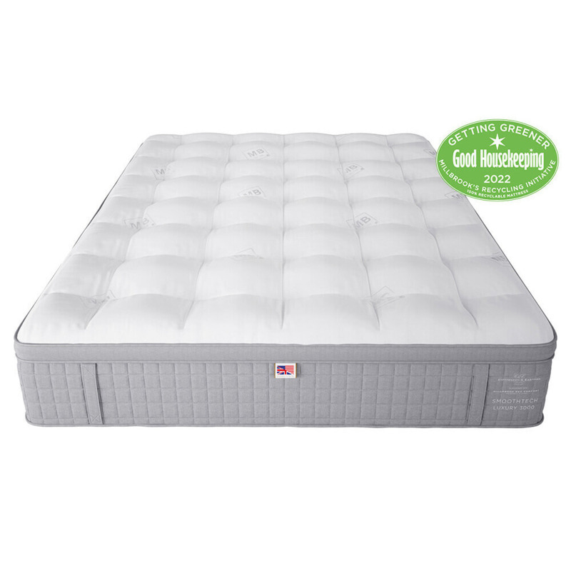 Millbrook Smooth Tech Luxury 3000 Pocket Mattress, Superking by